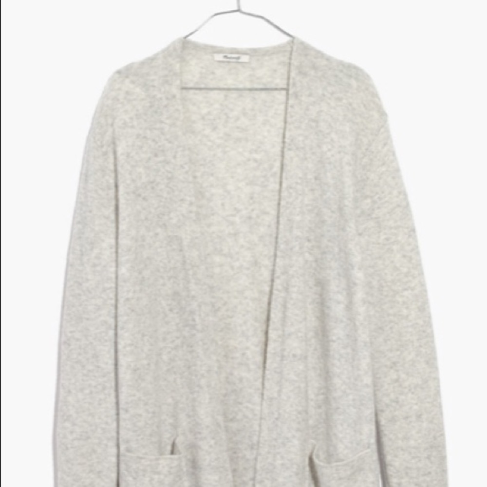 Cardigan Sweater in Coziest Yarn (Heather Fog)